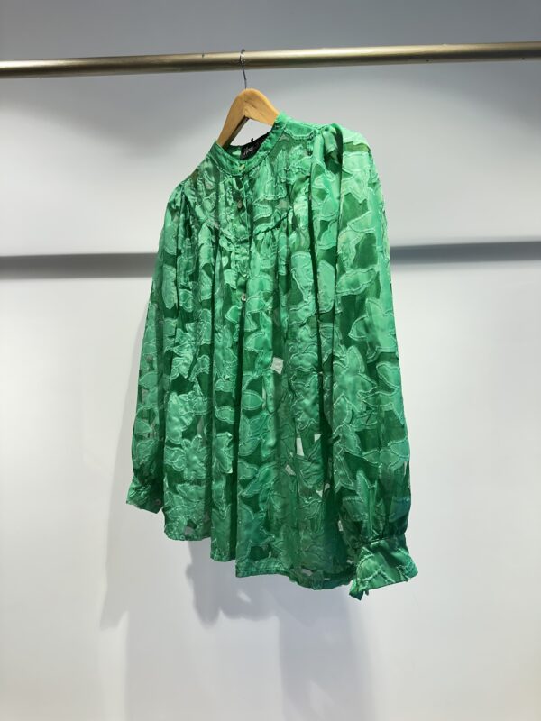 Organza appliqué blouse - Image 2