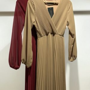 Full Sleeved Pleated Dress