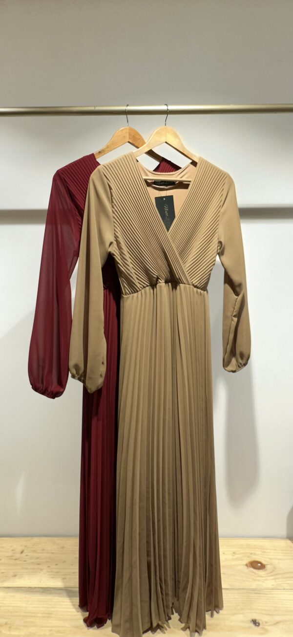 Full Sleeved Pleated Dress