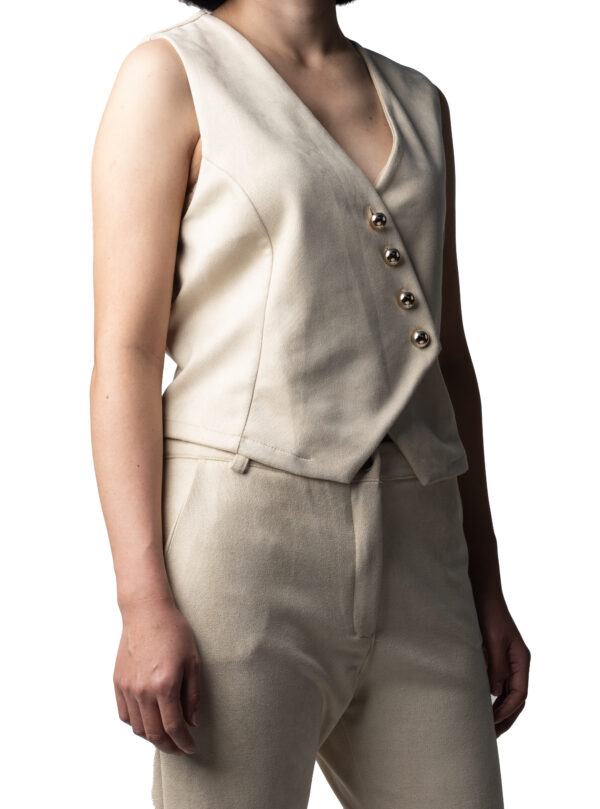 Faux Suede Waistcoat