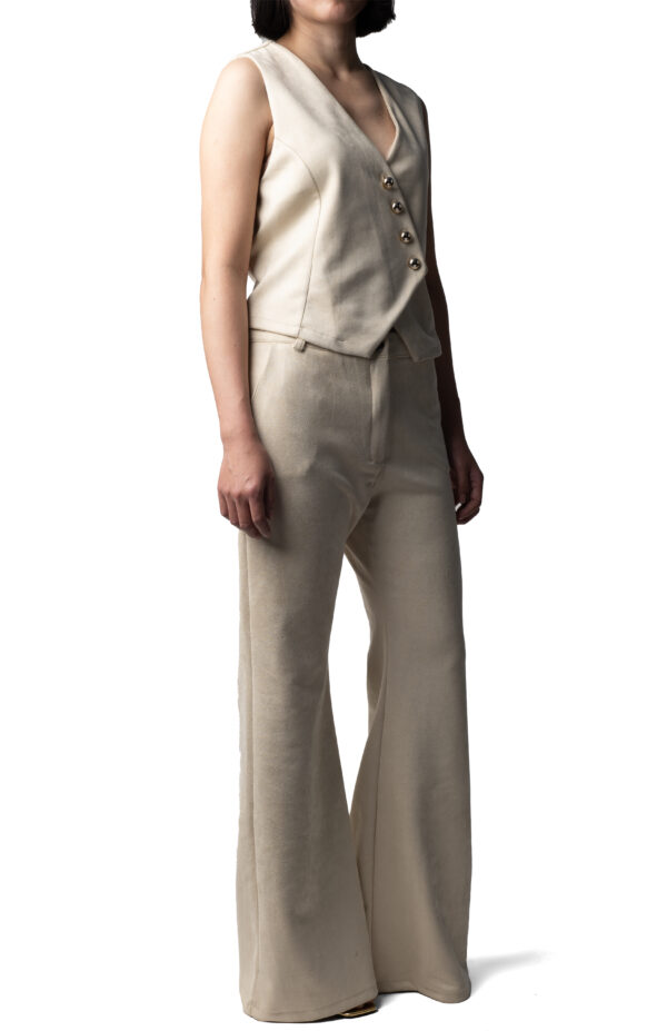 Faux Suede Waistcoat - Image 3