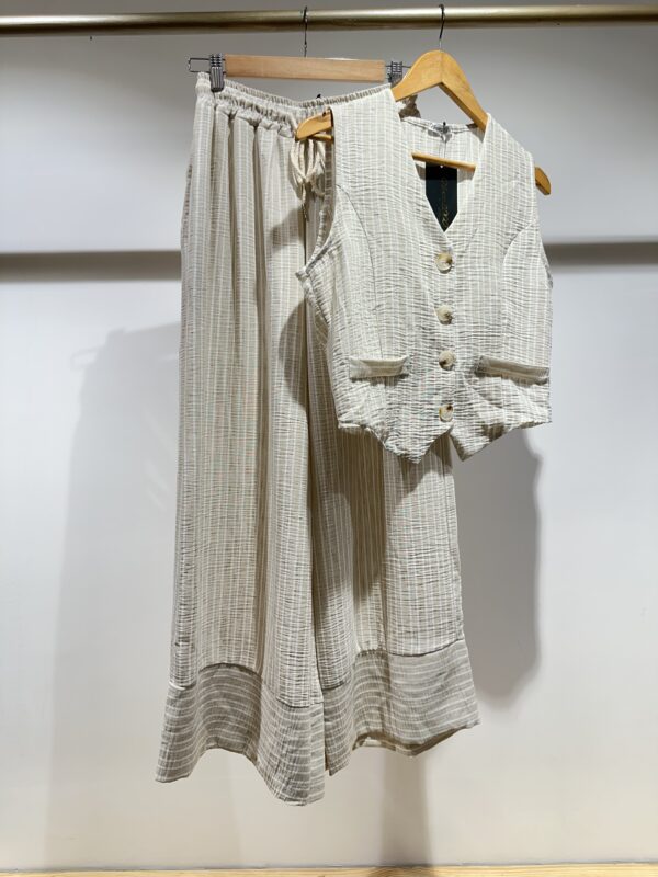 Striped Linen Waistcoat