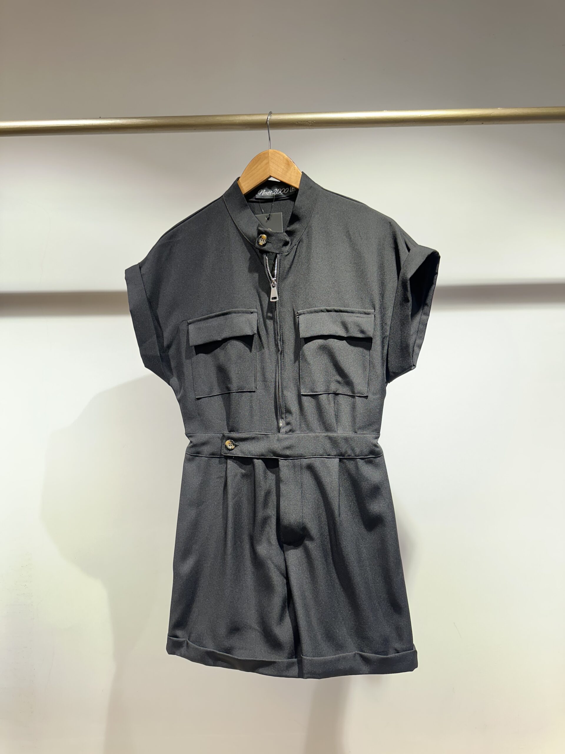 Khakhi Military Style Play Suit - Image 4
