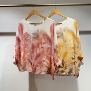 Printed Top With Leaves