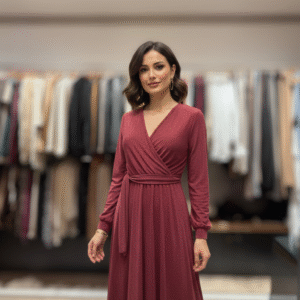 Full Sleeve Metallic Dress